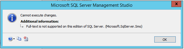 TSQL To Create Full Text Catalog On SQL Server Express dev