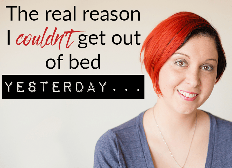 The real reason I couldn't get out of bed yesterday... Cassie Howard