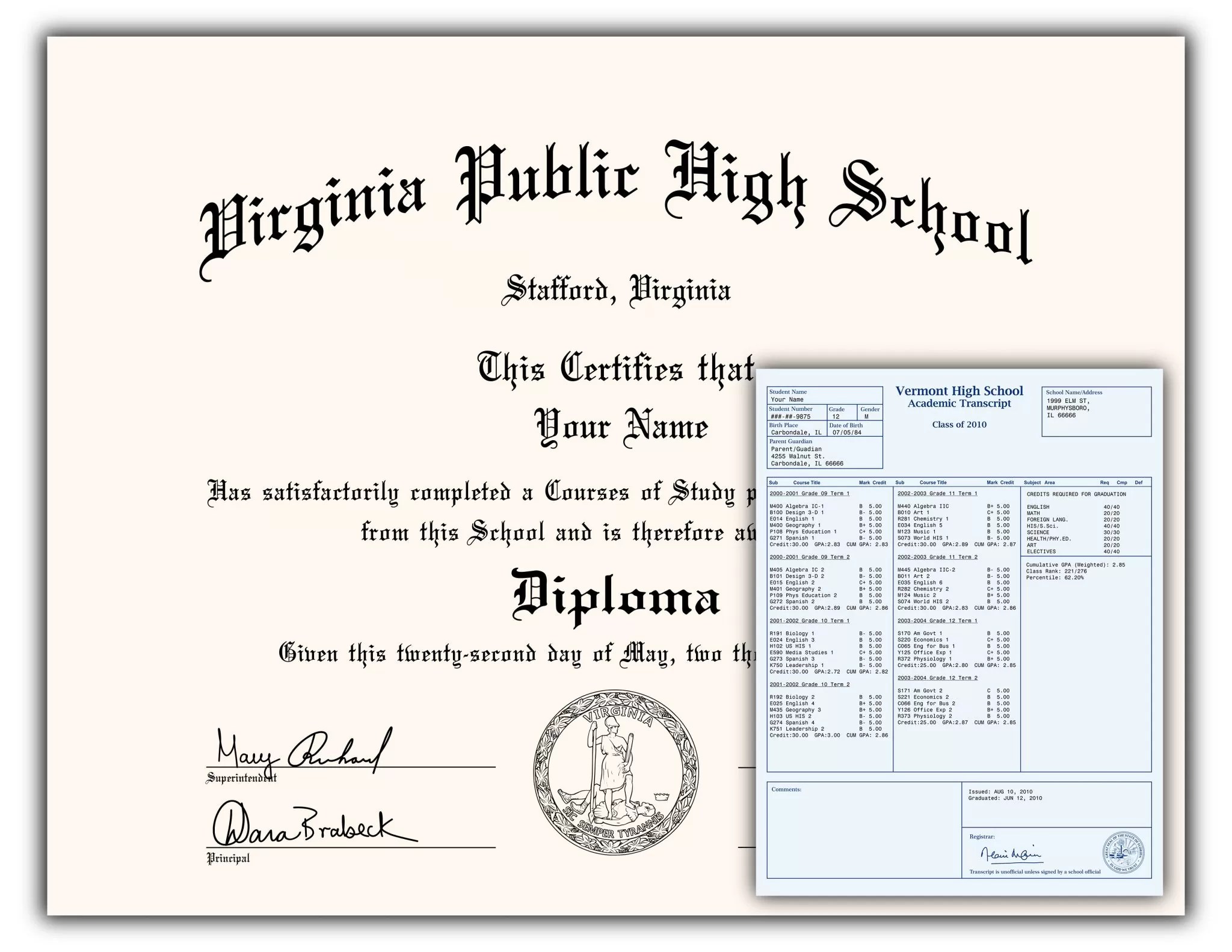 Virginia Diploma Outlet