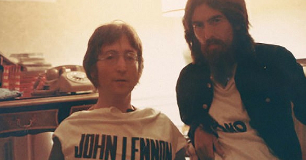 Never Before Seen Photos Of John Lennon And Harrison Are Going