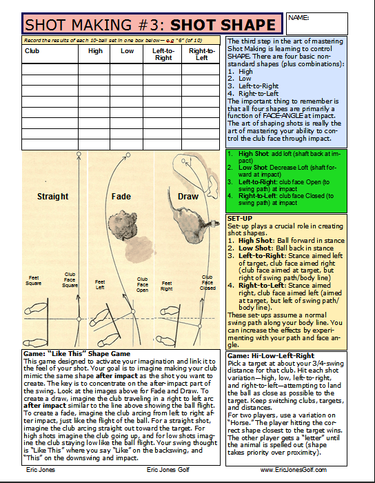 Shape Practice Plan