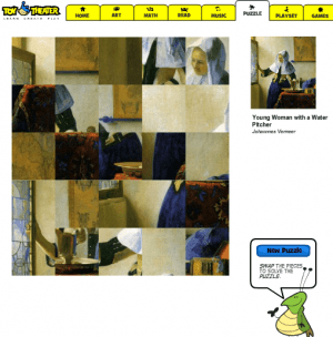 Painting Puzzle Reviews of K12 Websites & Apps