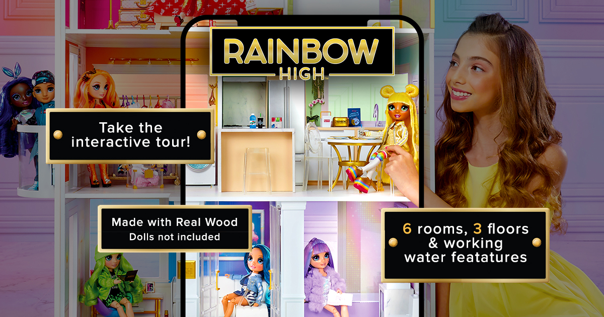 Rainbow High Dorm House Playset Interactive Experience