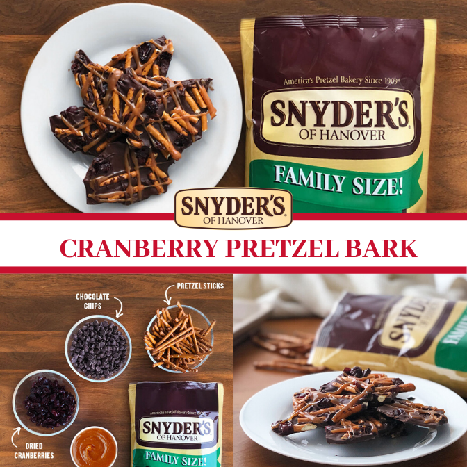 Cranberry Pretzel Bark Snyder's of Hanover