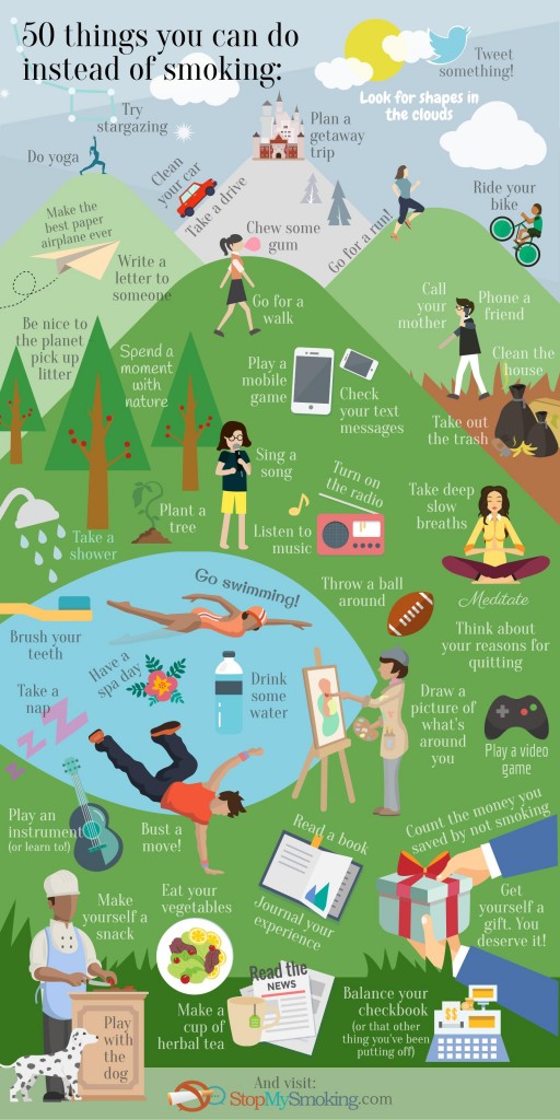50 Things You Can Do Instead of Smoking StopMySmoking
