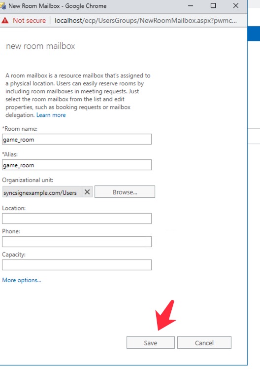 Using Exchange Server — SyncSign 1.1.0 documentation