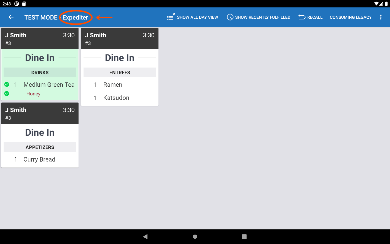 KDS workflow using courses Platform guide