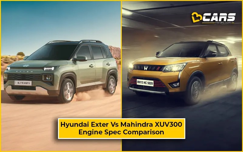 Mahindra XUV300 Vs Hyundai Exter Petrol Spec Compare (Expected)