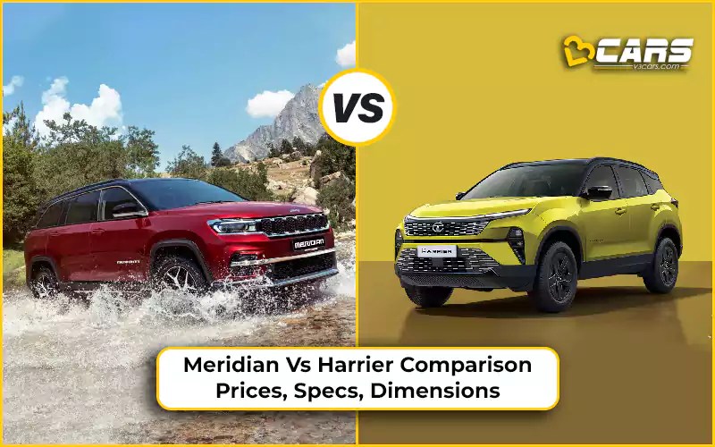Meridian vs Harrier Comparison Prices, Specs, Dimensions