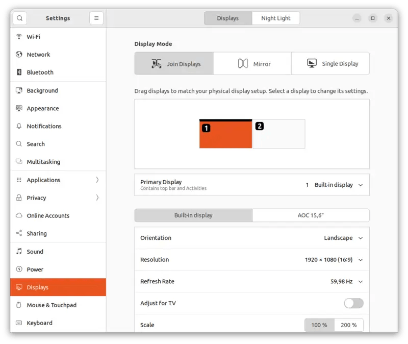Using an external AOC touchscreen on Ubuntu dev.webonomic.nl