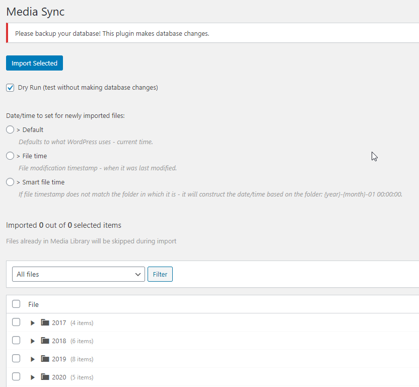 Media Sync - Uploads Directory