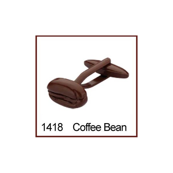 Coffee Bean Coffee Novelty Cufflinks