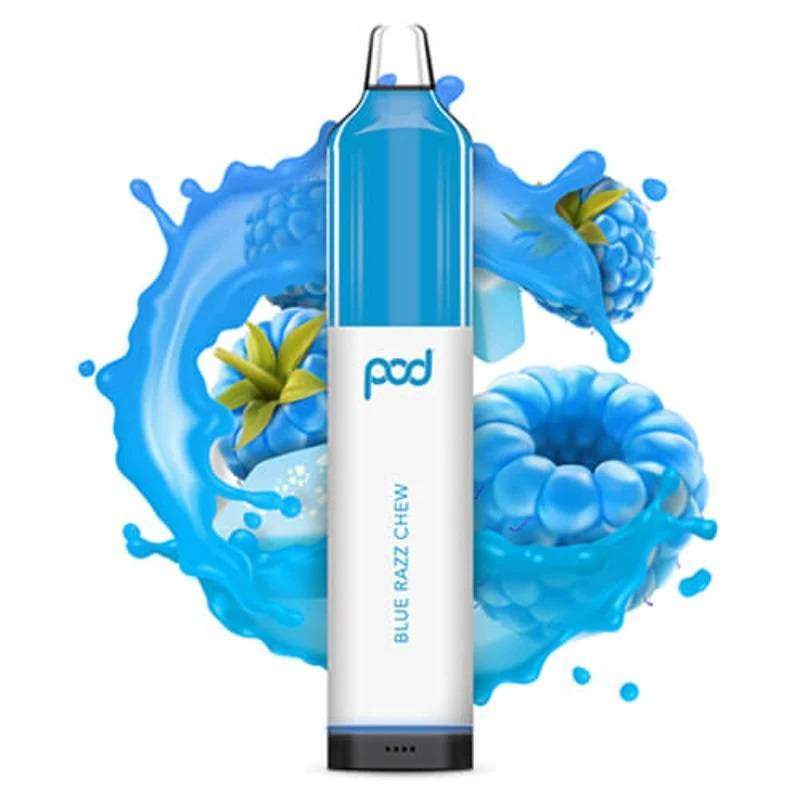 Blue Razz Chew Pod Juice 5500 Puff Disposable No.1 Vape Shop