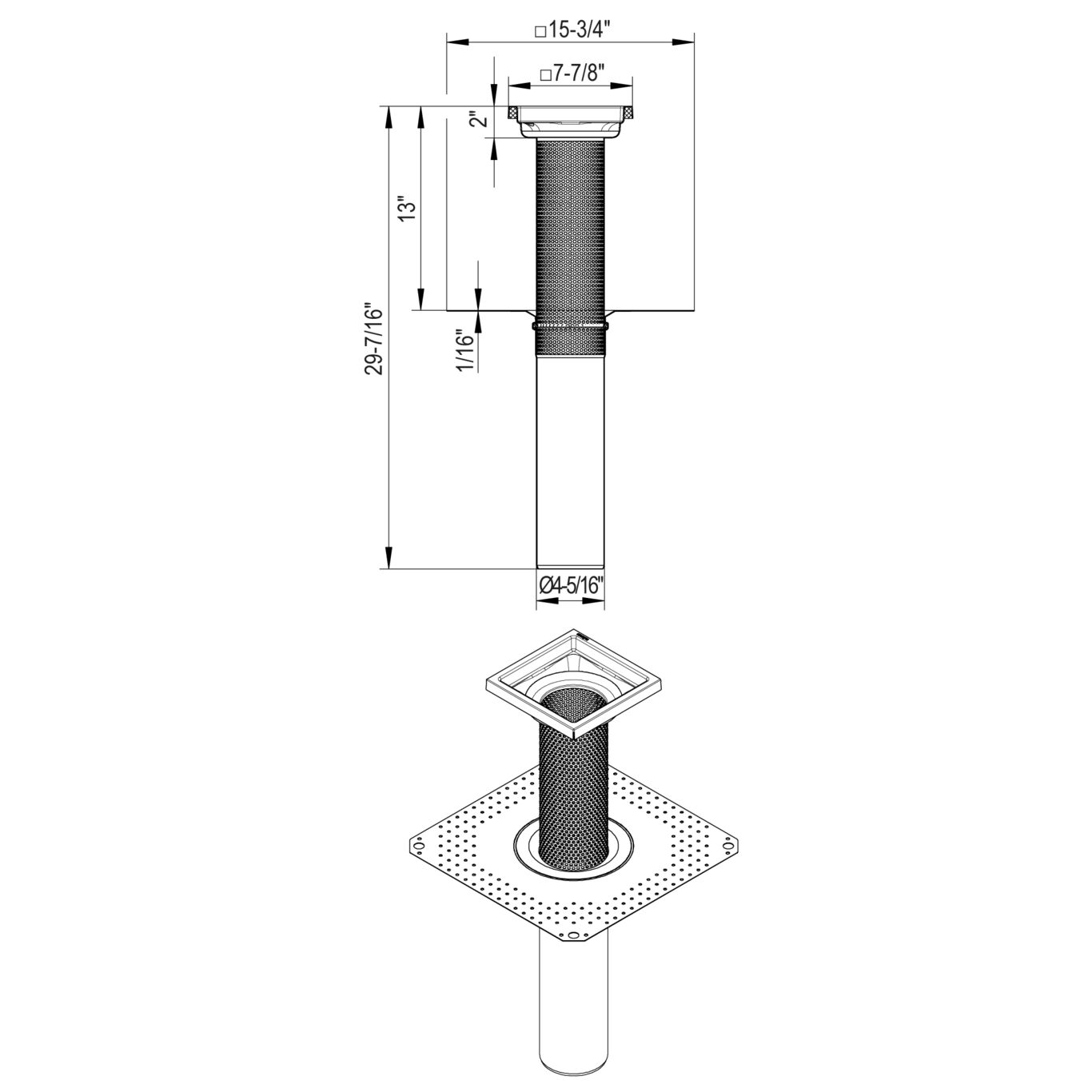 ROOF DRAIN FOR GRAVITY (401.170.110) BLÜCHER