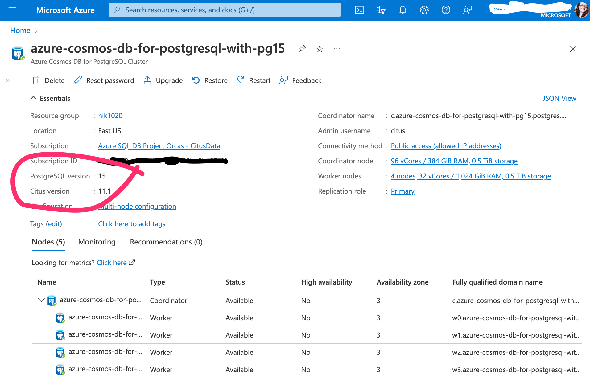 News Postgres 15 available in Azure Cosmos DB for PostgreSQL Azure