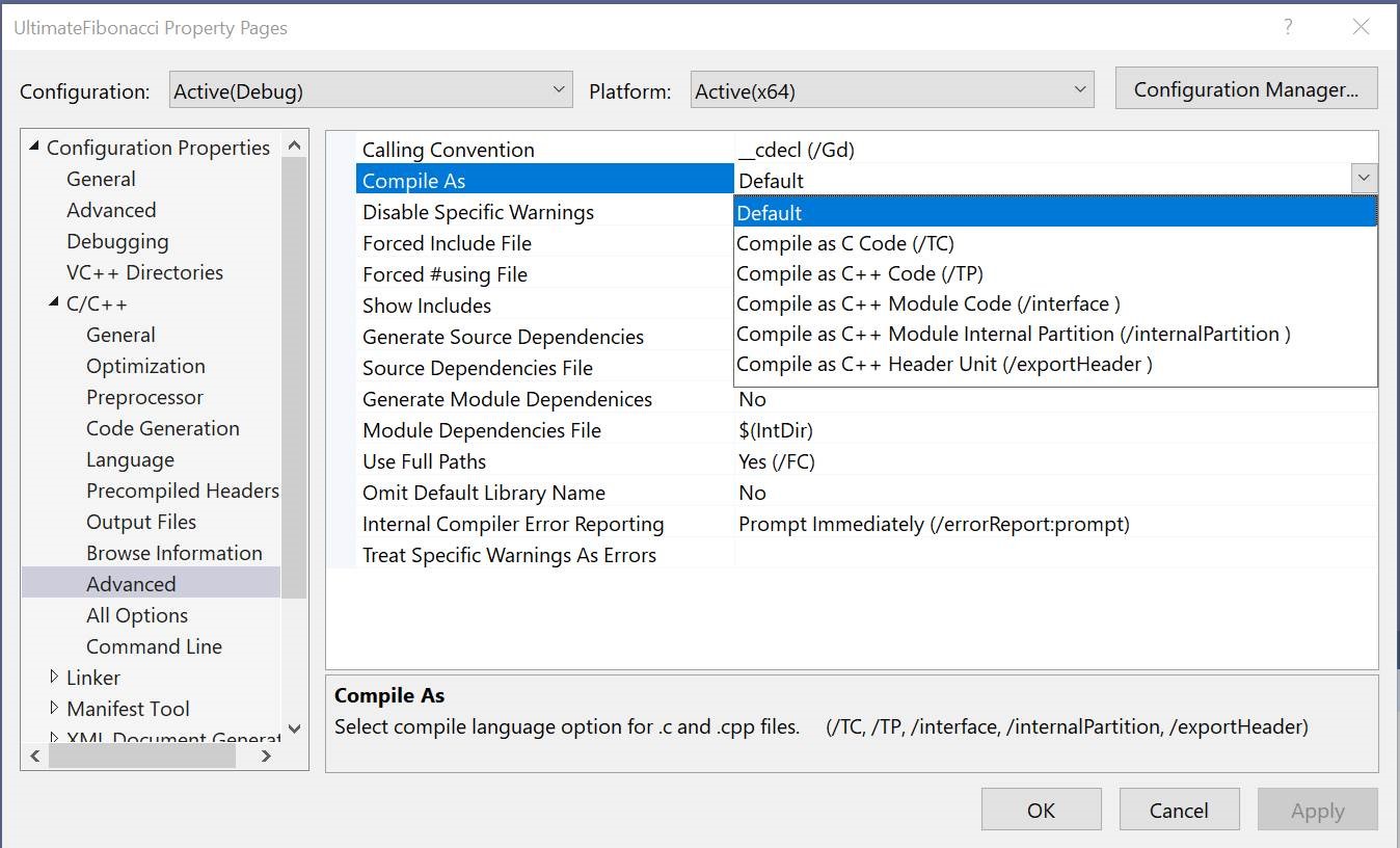 Standard C 20 Modules Support With Msvc In Visual Studio 2019 Version