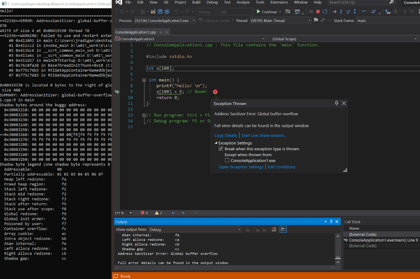 Address Sanitizer for MSVC Now Generally Available C++ Team Blog