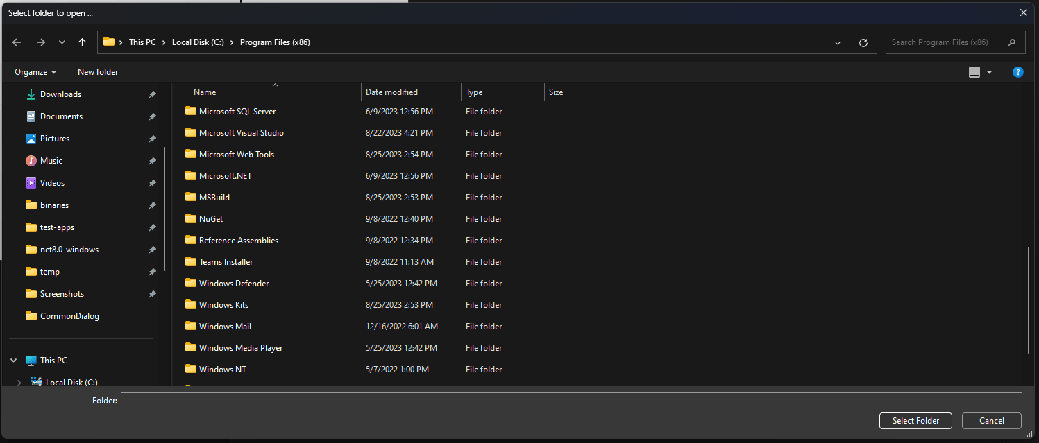 WPF File Dialog Improvements in .NET 8 - .NET Blog
