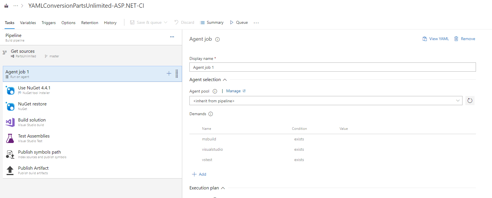 Converting Classic Azure DevOps Pipelines to YAML