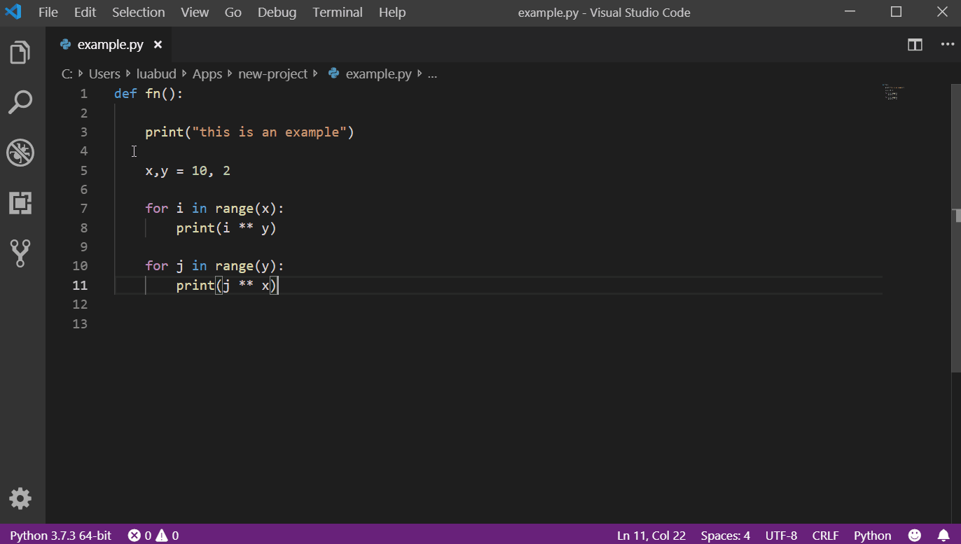Python on visual studio code garyoung