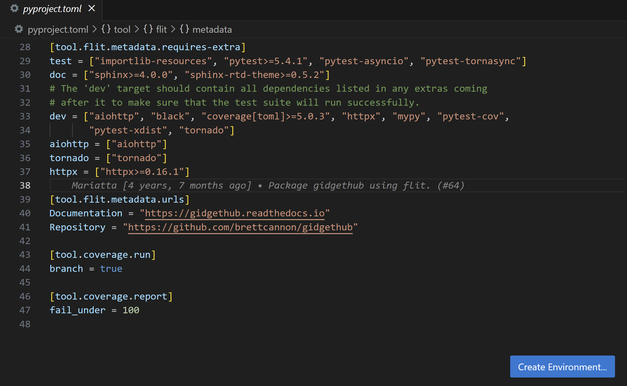 Visual Studio Code Python 2023 年 4 月更新 创建环境按钮嵌入依赖文件 V2EX