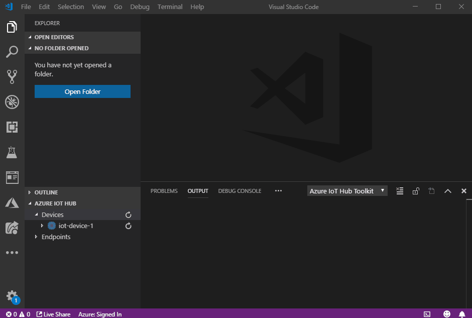 Azure IoT Tools help you connect to Azure IoT Hub in 1 minute in Visual