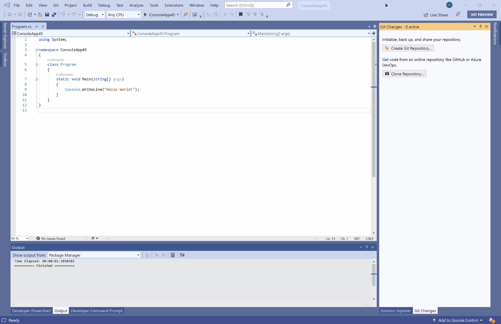 Integrated Git Workflows in Visual Studio