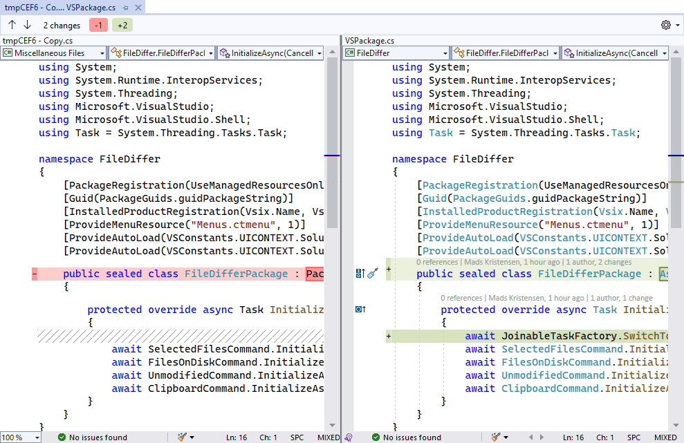 Comparing files in Visual Studio Visual Studio Blog