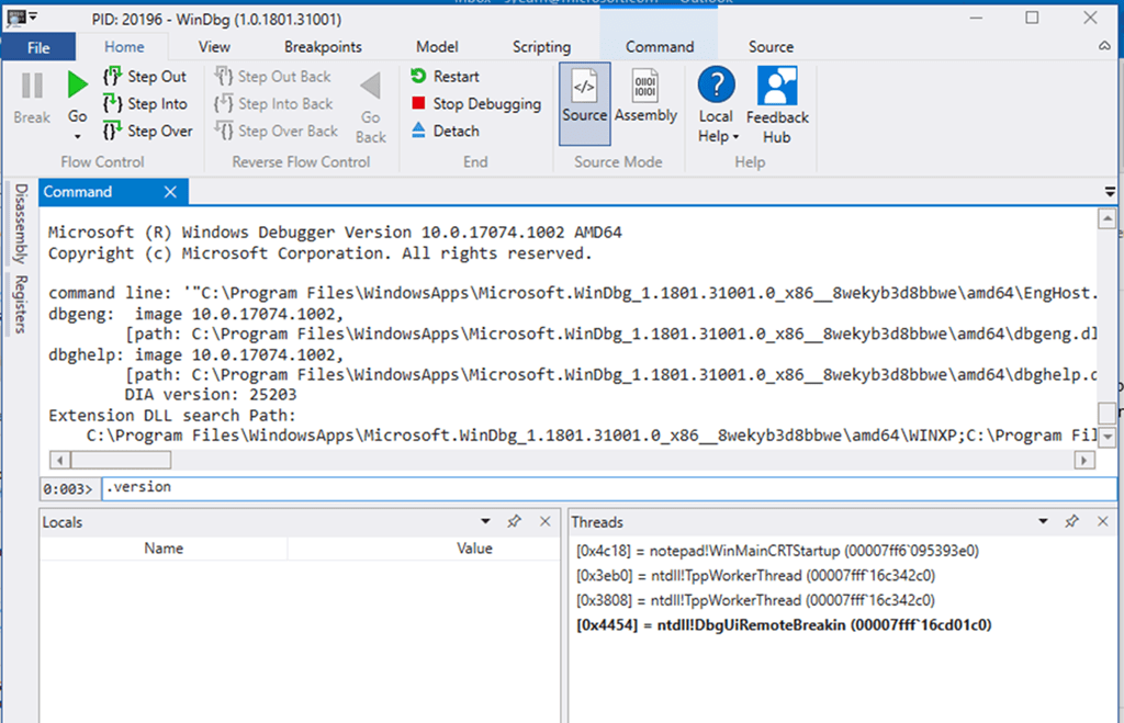 Debugging Beyond Visual Studio WinDbg Developer Support