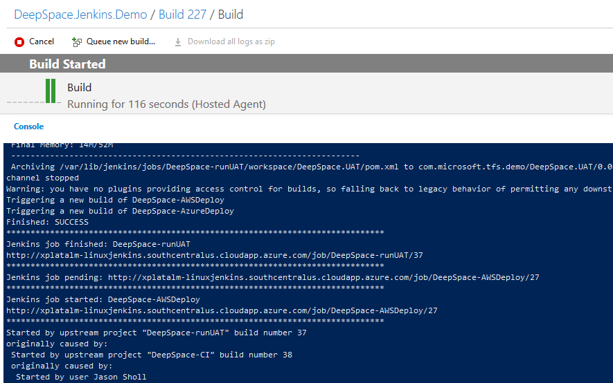 Team Services Integration with Jenkins Jobs, Pipelines, and Artifacts Azure DevOps Blog