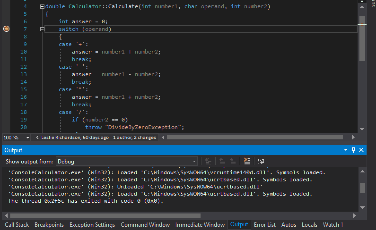 Data Breakpoints Visual Studio 2017 15.8 Update C++ Team Blog