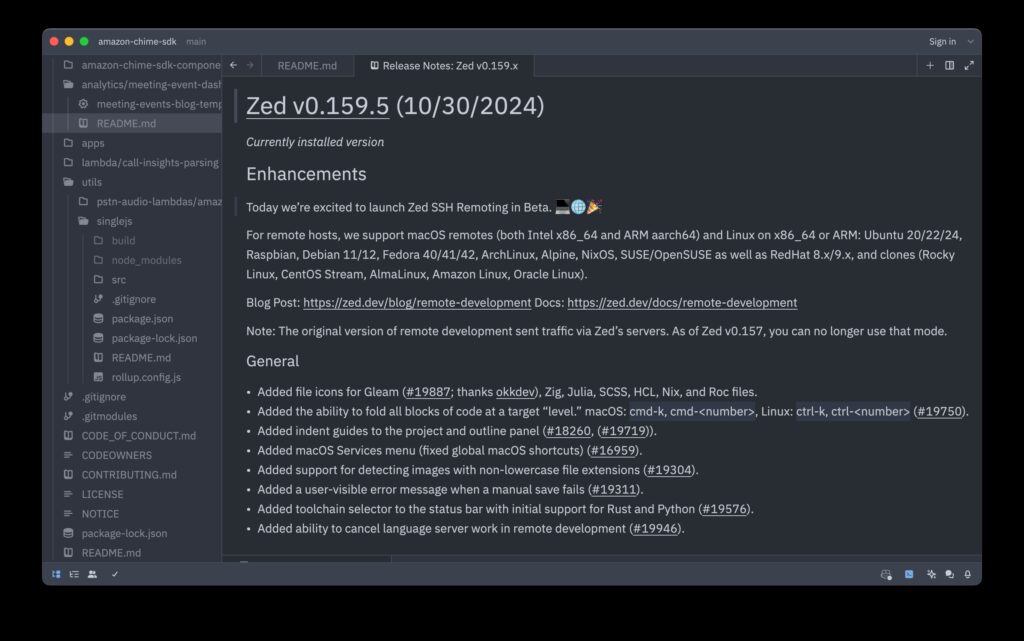 Rustbased Zed editor preview adds direct SSH remoting, a key feature