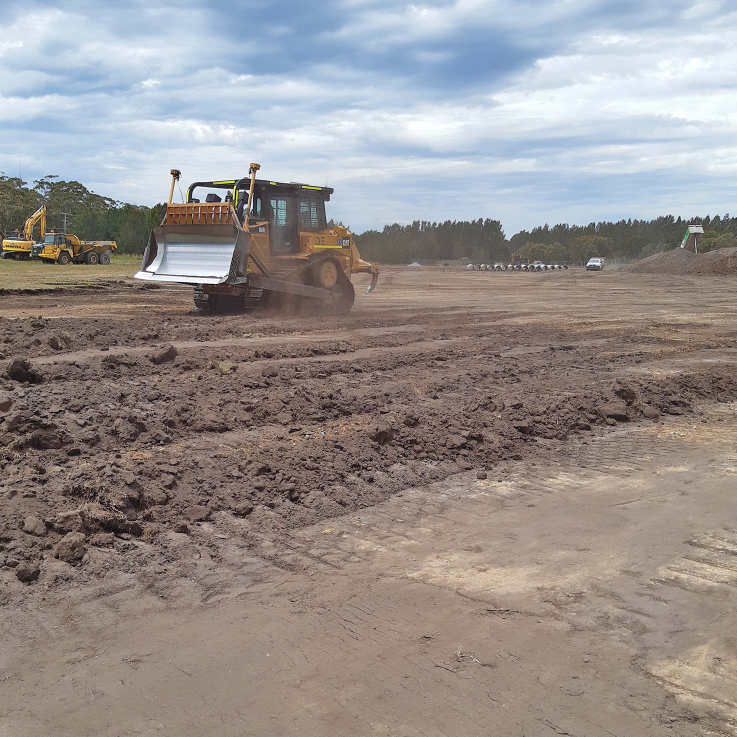 Land subdivision works Harrington Waters Estate Devcon Civil