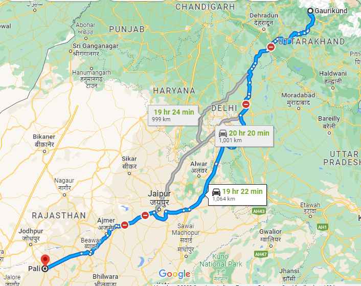 Pali to Kedarnath distance and journey A complete guide