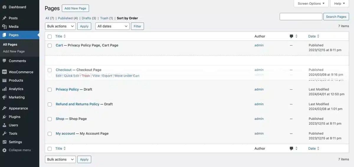 How To Reorder Pages In WordPress 4 Easy Methods