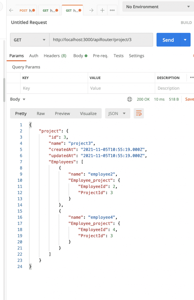 MANYTOMANY Association in MYSQL Database using Sequelize async/await