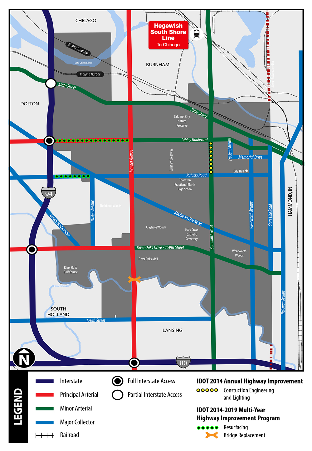 Develop Calumet City Illinois Transportation