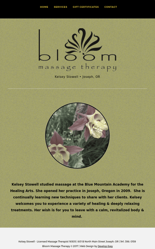 Bloom Massage Therapy Develop Easy
