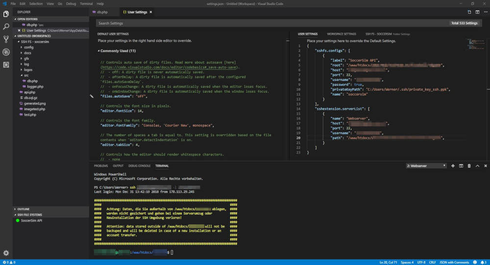 SSH Terminal für Visual Studio Code DeveloperBlog