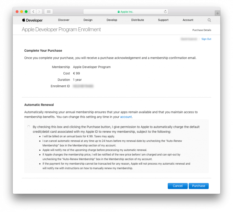 Apple Developer Program as an Organization · 4D for iOS