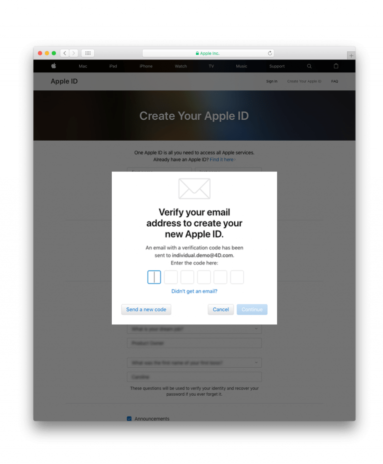 Apple Developer Program as an Organization · 4D for iOS