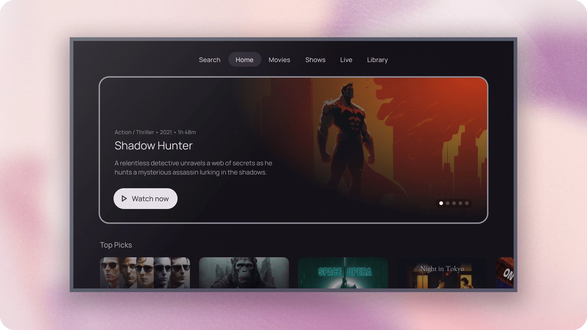 Featured carousels TV Android Developers