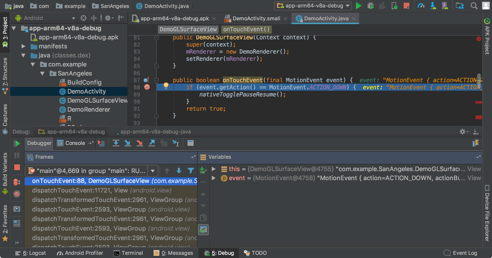 Android studio development arenafer