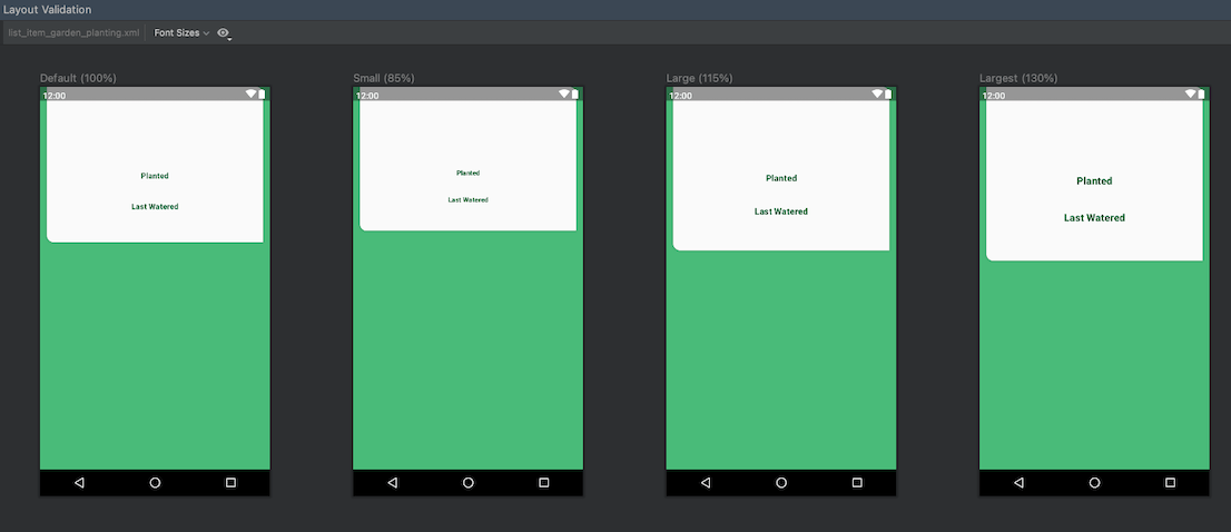 Mendebug tata letak dengan Layout Inspector dan Layout