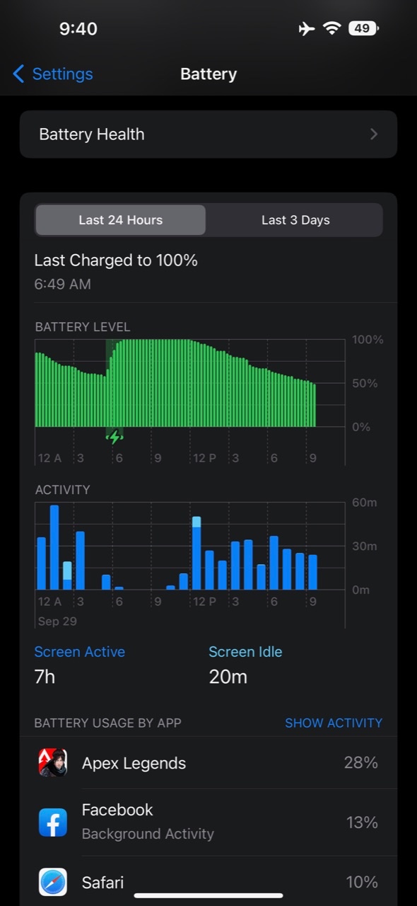 Battery life on my iPhone 14 pro m… Apple Developer Forums