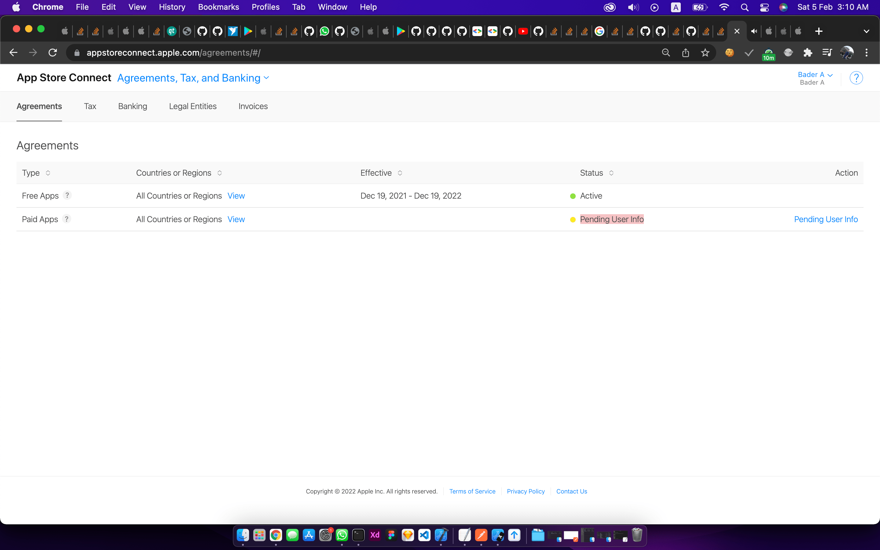 Filling Paid Apps agreement info. Apple Developer Forums
