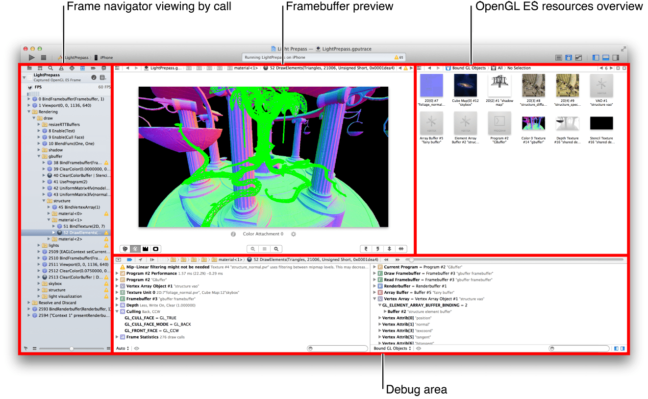 Xcode OpenGL ES Tools Overview