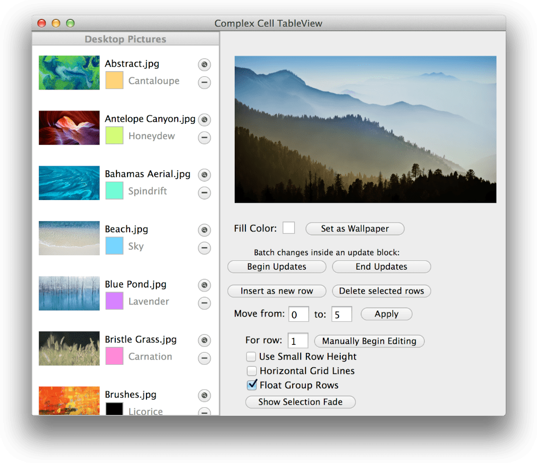 Understanding Table Views