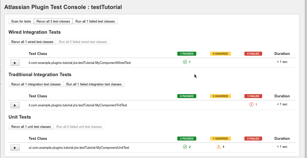 Run Wired Tests with the Plugin Test Console