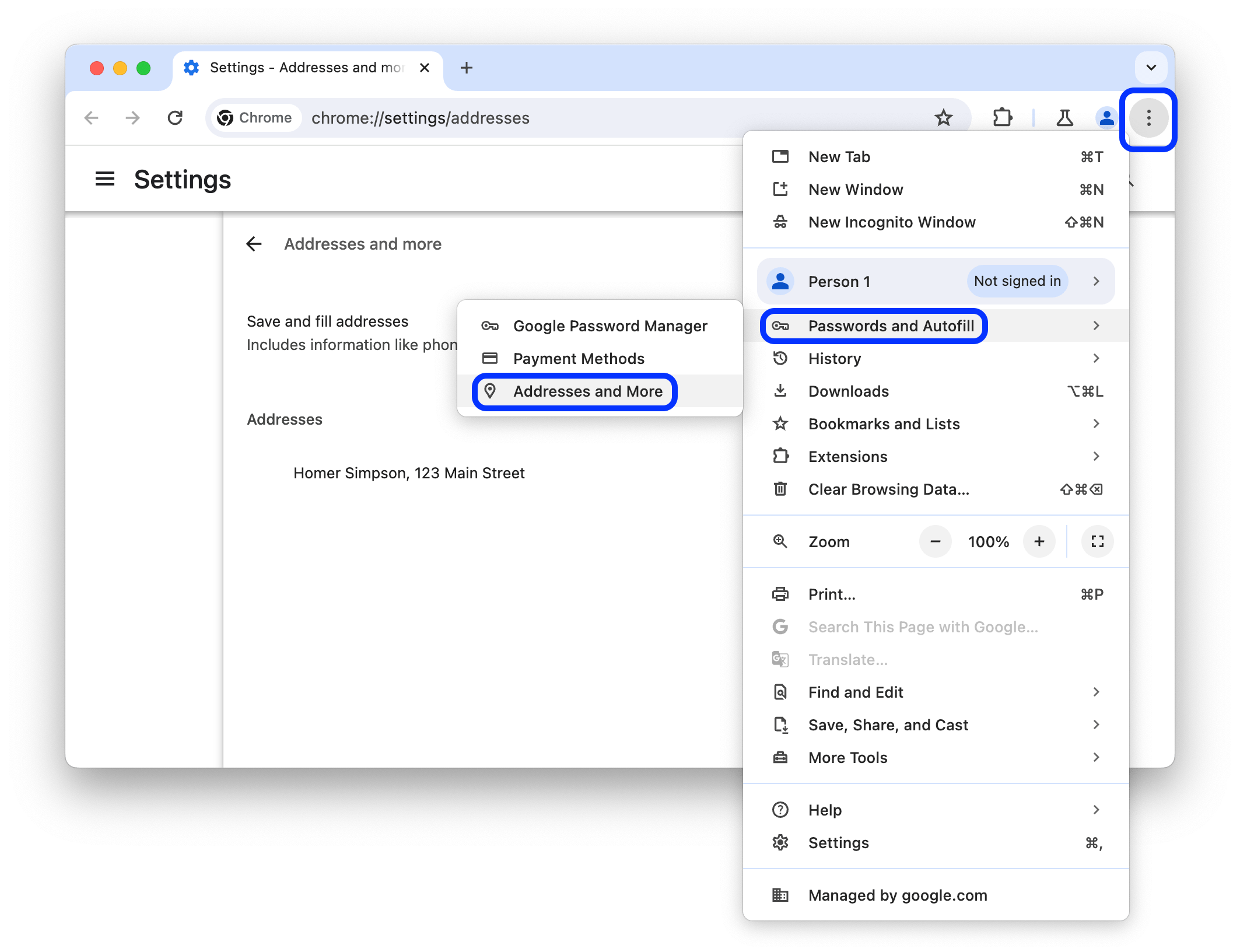 Autofill: Inspect and debug saved addresses | Chrome DevTools 